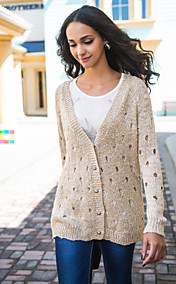 TS Holes Design Trendy See Through Cardigan (More Colors)