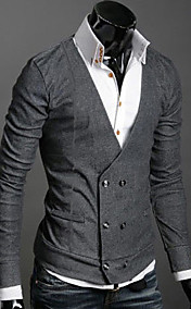 Men's V Neck Buckle Sweaters