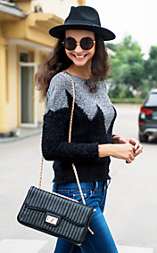 TS Contrast Color Sweater