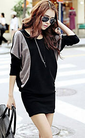 Women's Splicing Round Collar T-shirt 