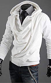 Men's Woolen Yarn Slimming Coat With Inclined Zipper Column Design