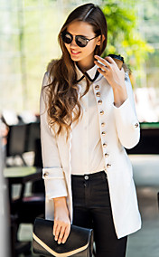 TS Fur Decor Wave Front Tweed Coat
