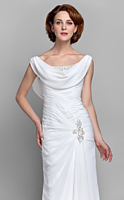 Sheath/Column Scoop Chiffon Mother of the Bride Dress (612479)