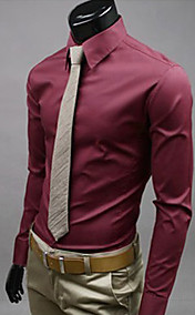 Men'S Slim Long Sleeve Shirt
