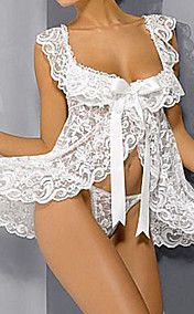 Women's Sexy Lace Bow Slips