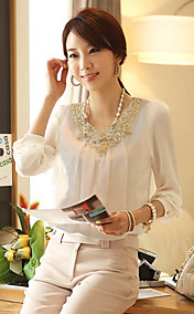 Women's Chiffon Lace Crochet T-Shirt
