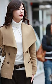 Women's Lapel Double Breast Coat