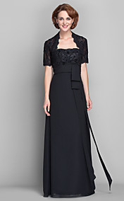 Sheath/Column Strapless Floor-length Chiffon Mother of the Bride Dress (579749)
