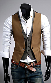 Men'S Slim Two Piece Like Vest
