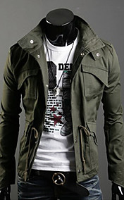 Men'S Stand Collar Slim Long Sleeve Outwear