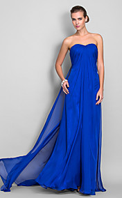 Sheath/Column Sweetheart Floor-length Chiffon Evening Dress (663700)