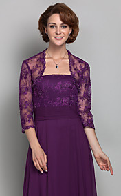 Sheath/Column Strapless Chiffon And Lace Mother of the Bride Dress (605581)