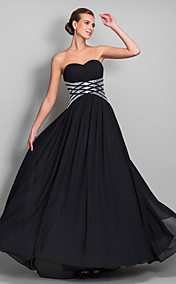 Sheath/Column Sweetheart Floor-length Chiffon Evening Dress (699405)