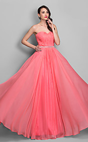 Sheath/Column Sweetheart Floor-length Chiffon Evening/Prom Dress (722105)