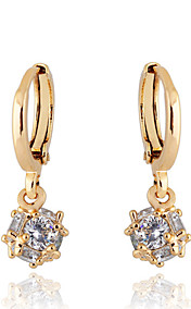 KU NIU Women's Gold Plating Zircon Long 20Mm Earring Er0189