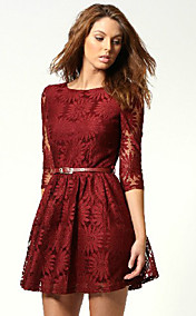 Women's Lace Cut Out Mini Dress