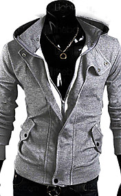Men's  Casual Fleece Hoodies Cardigan Jacket