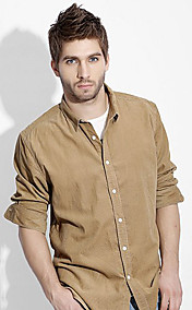 Men's Corduroy Solid Color Shirt