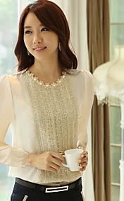 Women'S Krean Stylish Pearled Chiffon T-Shirt
