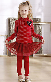 Girl's Fake 2 Pieces Mesh Skirt Pant