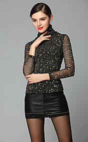 Women's Sexy Lace High Neck Bodycon Dress