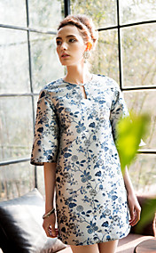 TS Vintage Flare Sleeve Dress