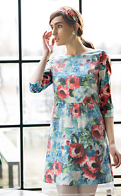 TS Print Simplicity Organza Slim Cut Dress