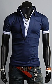 Men's Short Sleeve Fashion Casual Polo T Shirt For Men 3 Colors