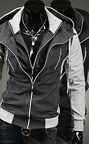 Men's Fashion Casual Long sleeve Mixed Colors Hoody Jacket