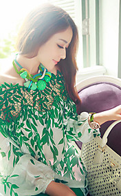 Women's Lovely Lace Joint Chiffon Blouse