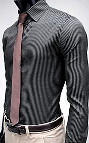 Men's Stripe Stylish Slim Fit Long Sleeve Shirt