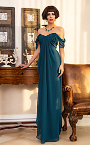 Sheath/Column Sweetheart Floor-length Georgette Evening Dress (742545)
