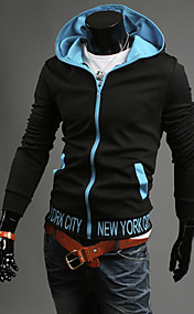 Men's Color Matching Print Hoodie