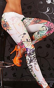Women’s Low Rise Flowery Legging