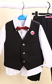Four Pieces Long Sleeve Ring Bearer Suit Clothing Set(More Colors)