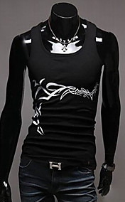 Men's Stylish Totem Print Slim Vest
