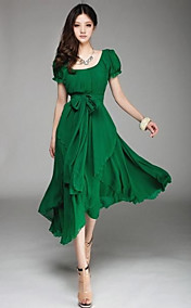 Women's Irregular Chiffon Long Dress