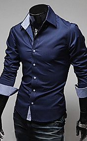 Men's Fashion Solid Color Shirt