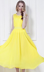 Women's Bohemian Sleeveless Beach Long Dress
