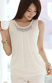 Women's Spring Elegant Diamond Chiffon Vest