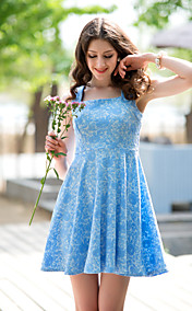 TS Square Neck Jacquard Jersey Dress