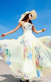 Women's Bohemian Beach  Big Swing Dress