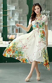 Women's Bohemia Print  Bodycon Dress