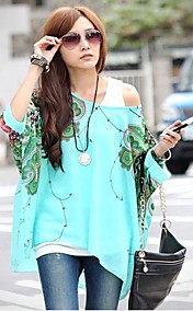 Women's Summer Stripe Pocket Short Loose T-shirt 