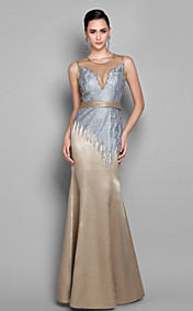 Trumpet/Mermaid Jewel Floor-length Lace Evening Dresses