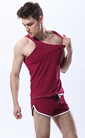 Fashion Men's Sports Vest 100% Fast Dry Polyester Elastic Sleeveless Vest Men Comfy Basketball Tanks Tops T Shirt