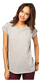 Women’s Round Double Horse Print Plus Size T-shirt