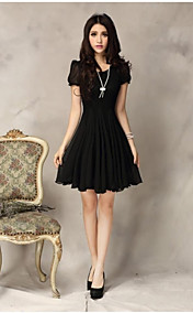 Women's Fashion Lace Chiffon Dress