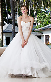 Ball Gown Sweetheart Charmeuse And Stretch Satin  Lined Floor-length Wedding Dresses