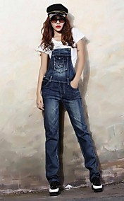 Women's Fashion High Waist Denim Overalls